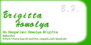 brigitta homolya business card
